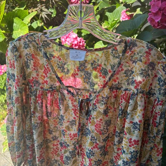 Urban Outfitters Pins & Needles Peasant Boho Cottagecore  Flowy top Size Medium‎ - Picture 10 of 10